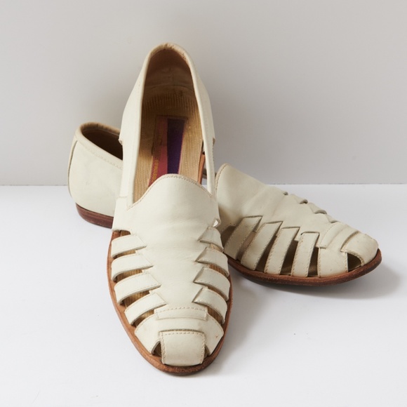 80s - SUSAN BENNIS - WARREN EDWARDS - Loafers - Men\'s - 10 - Wht - Leather main image 6